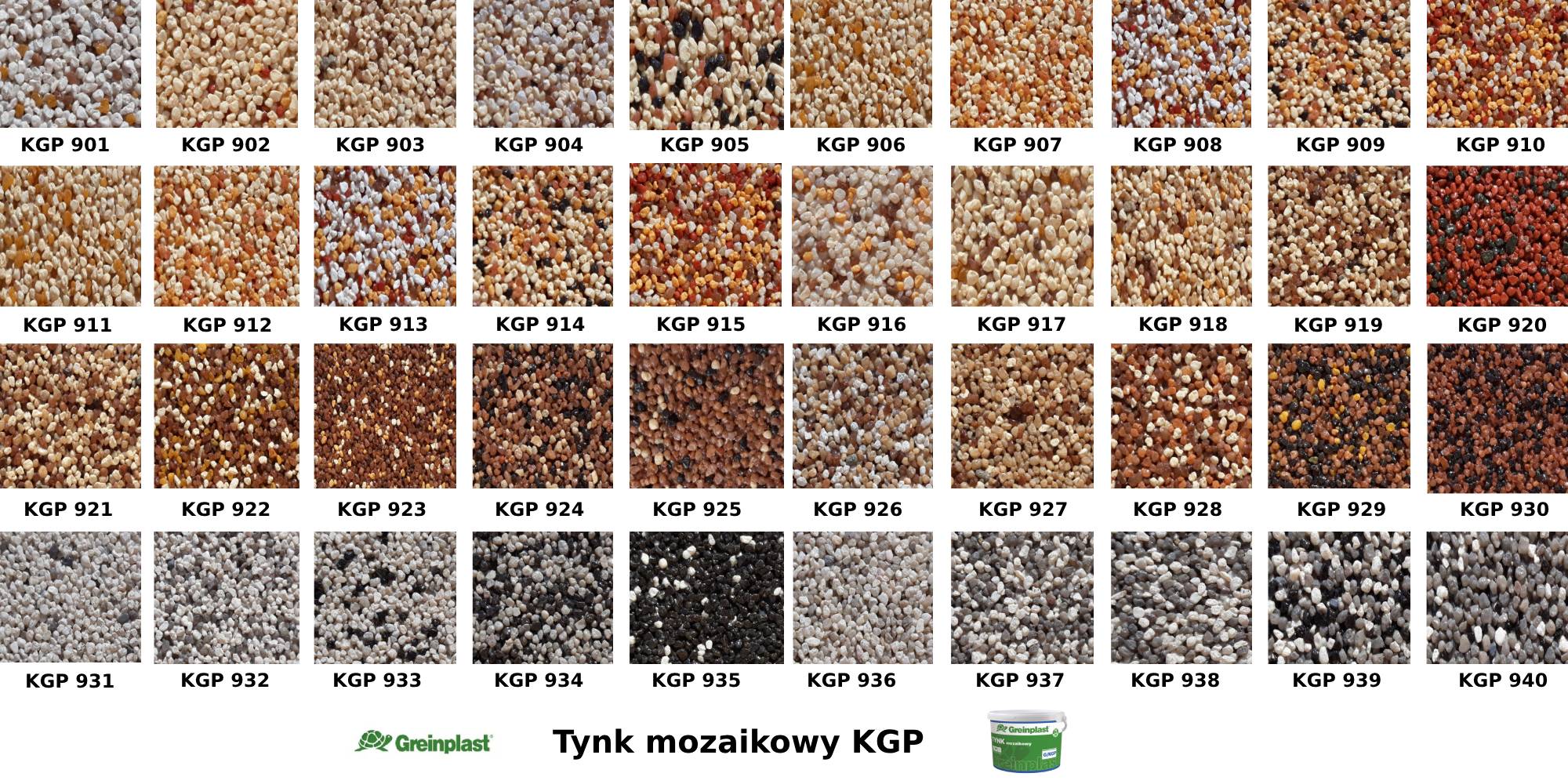 tynk mozaikowy Greinplast wzornik